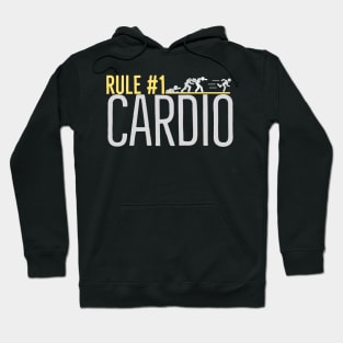 Rule #1 Cardio Funny Zombie Chase Hoodie